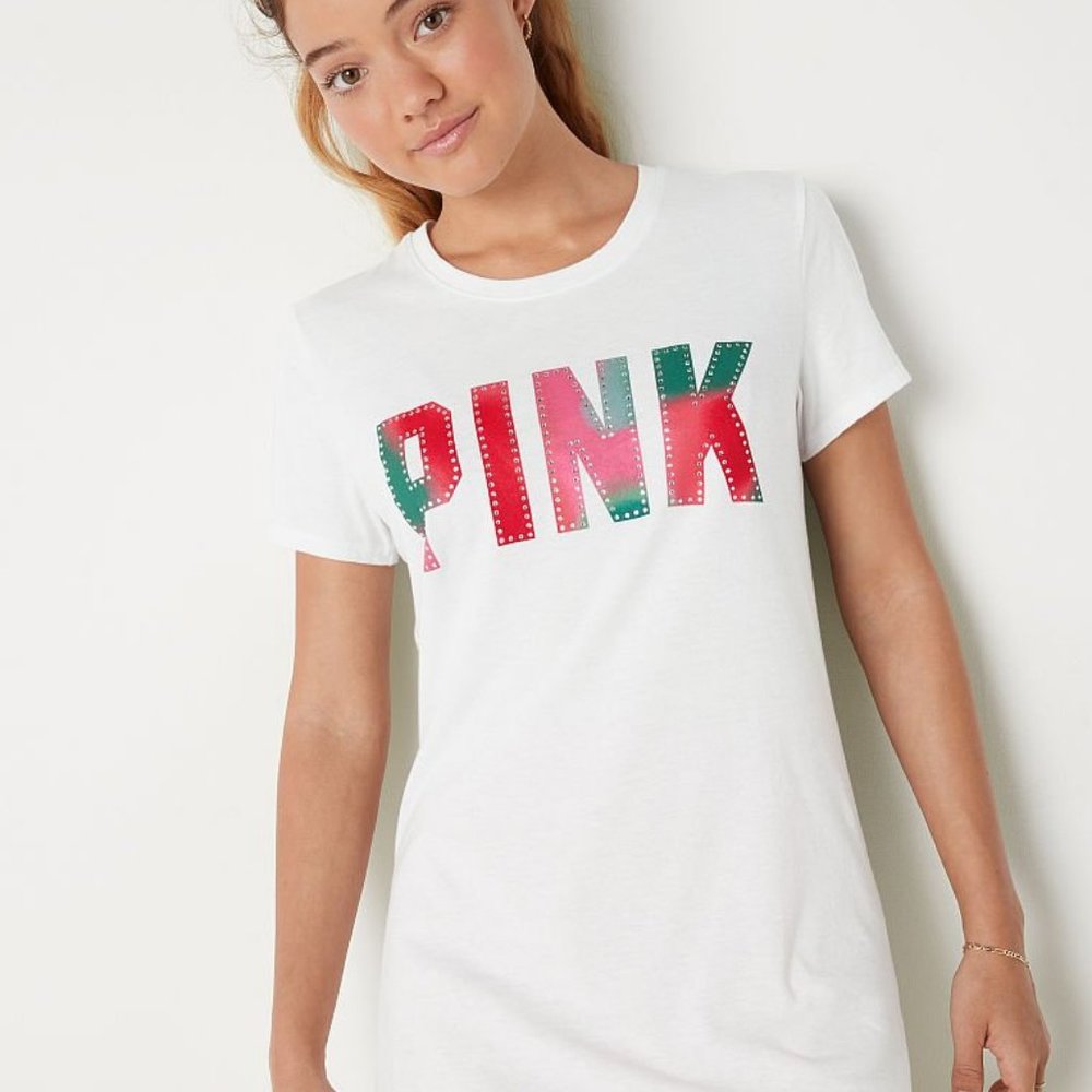 Victoria secret PINK BLING Tshirt 2XL NWT